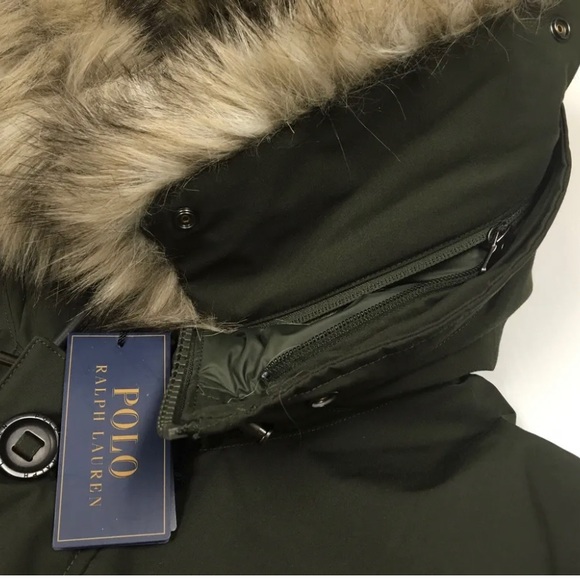 Polo Ralph Lauren Military Army Fur Hooded 650 Down Snorkel Parka… - Picture 7 of 12